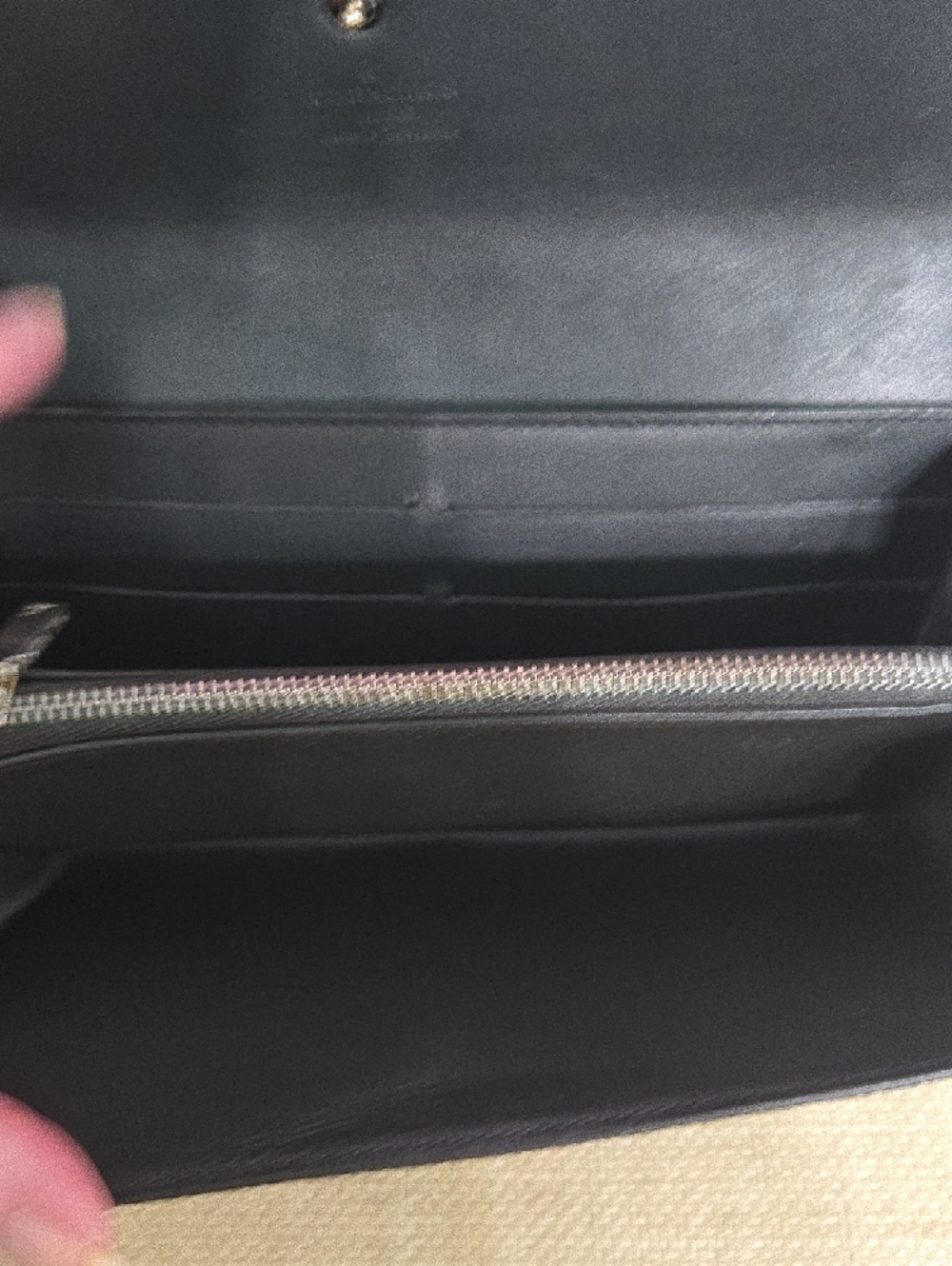 Louis Vuitton Gray Embossed Monogram Continental Wallet - Picture 5 of 11